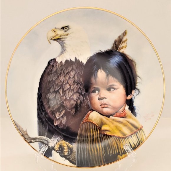 Brave and Free Perillo American Indian Children Vague Shadows - Picture 1 of 2